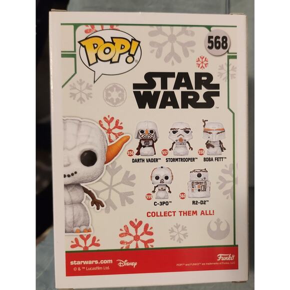 Funko Star Wars Yoda Snowman Pop! Vinyl Figure Limited Edition Exclusive - Picture 3 of 6